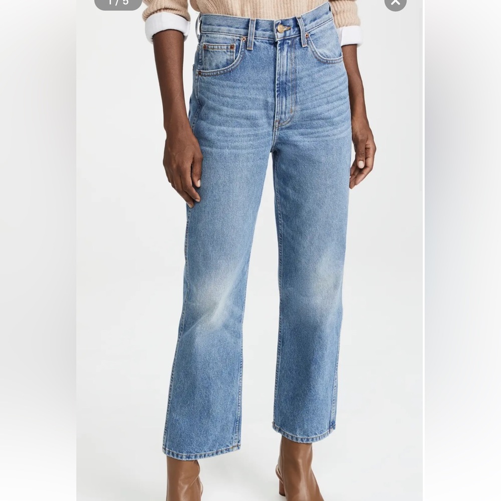 B Sides “Plein” High Rise Straight Jeans